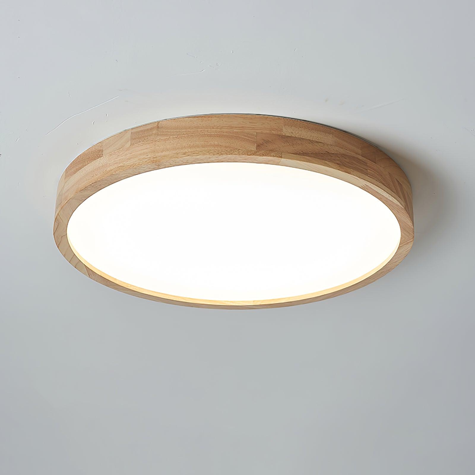 Adjustable LEDs And Acrylic Shade Geometric Wooden Ceiling Light